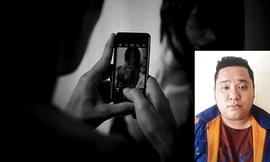 Đối tượng Thắng (hình nhỏ) dùng clip nóng để cưỡng đoạt tài sản