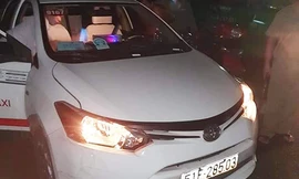 Chiếc taxi bị cướp giữa đêm tại thị trấn Bến Lức