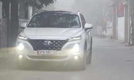 Thành phố Vinh 'chìm' trong sương mù dày đặc