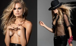 'Thiên thần áo tắm' Nga Vita Sidorkina 'cởi đồ' siêu gợi cảm trên tạp chí