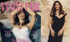 'Tượng đài nhan sắc Ý' Monica Bellucci phô ngực đầy nóng bỏng trên tạp chí 