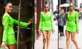 Hoa hậu Olivia Culpo khoe vóc dáng hoàn hảo, chân thon dài hút mắt