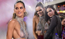 Cô đi cùng người bạn thân Bruna