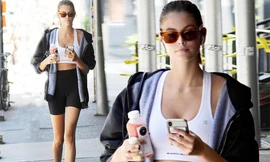 Con gái huyền thoại Cindy Crawford khoe dáng thon, chân dài nổi bật trên phố