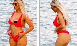 Sao truyền hình Anh gặp sự cố vì bikini bé xíu
