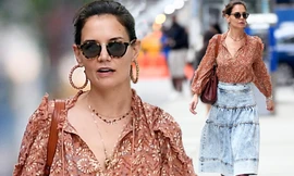 Katie Holmes lại 'mất điểm' với gu ăn mặc kém sang trên phố