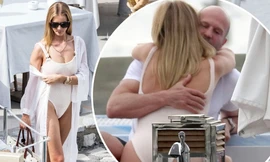 'Người vận chuyển' và bạn gái mặc áo tắm gợi cảm, ôm hôn tình tứ trên du thuyền