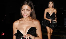Hoa hậu Olivia Culpo mặc váy trễ nải, khoe ngực táo bạo
