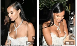 Hình ảnh này khiến người xem phải "bối rối" thay cho cô