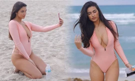 Thân hình nảy nở của người mẫu Pháp khiến cánh mày râu 'thổn thức'