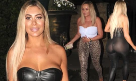 Chloe Ferry mặc bộ đồ ôm sát khoe vòng 1 và vòng 3 ngoại cỡ
