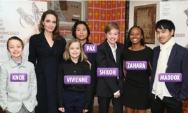Lần hiếm hoi Angelina Jolie xuất hiện cùng 6 con trước công chúng