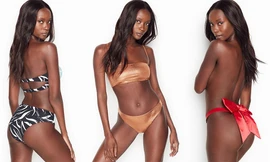 Chân dài 9x phô đường cong nữ thần với nội y Victoria's Secret