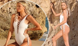 Hậu trường chụp áo tắm nóng 'bỏng rẫy' của sao truyền hình Anh