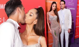 Siêu mẫu Hà Lan lộ ngực phản cảm với váy mỏng tang 