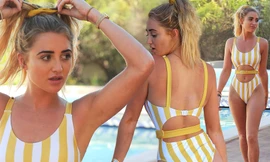 Georgia Harrison khoe dáng tuyệt mỹ với bikini bên bể bơi