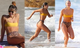 Ashley Hart phô thể hình đẹp như tạc tượng giữa biển trời nước Úc