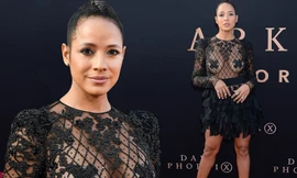 Nữ diễn viên 'đốt cháy' thảm đỏ với váy lưới gợi cảm