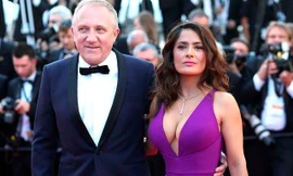 Salma Hayek bên chông Francois-Henri Pinault trong một sự kiện