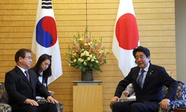 Thủ tướng Nhật Shinzo Abe cho biết Nhật sẵn sàng hỗ trợ để các cuộc gặp thượng đỉnh thành công tốt đẹp. Ảnh: Yonhap
