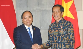 Thủ tướng Nguyễn Xuân Phúc và Tỏng thống Indonesia Joko Widodo. Ảnh: VGP