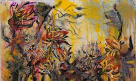 Một tác phẩm "Chuối rừng' của Trần Ngọc Hưng.