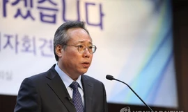 Chủ tịch Oh Seok-geun hứa sẽ sửa chữa sai lầm quá khứ và quyết không để vụ việc tái diễn. (Ảnh: Yonhap)