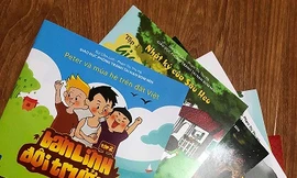 Bộ truyện tranh 11 cuốn lồng ghép rất sinh động và hấp dẫn về những hiều biết phòng tránh bom mìn.