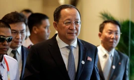 Bộ trưởng Ngoại giao Triều Tiên Ri Yong-ho đang có chuyến thăm Thụy Điển.Ảnh: AP