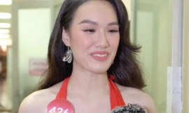 Thí sinh Hoa hậu Việt Nam: 'Bật khóc vì được vào vòng chung kết'
