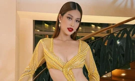 Chiếc váy sexy nhất của Đoàn Thiên Ân ở Hoa hậu Hòa bình