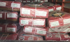 Thịt trâu đông lạnh đóng trong các kiện hàng