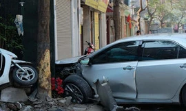 Chiếc xe gây tai nạn thảm khốc.