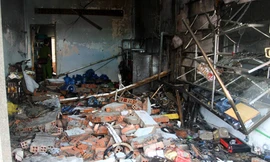 Nổ bình gas, bốn học sinh bỏng nặng