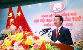 Ông Võ Văn Thưởng, Uỷ viên Bộ Chính trị, Trưởng Ban Tuyên giáo T.Ư dự chỉ đạo Đại hội. 