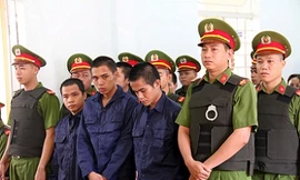 Các bị cáo tại phiên tòa