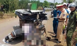 Tông vào xe chở tôn, người đàn ông tử vong tại chỗ