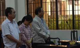 Các bị cáo tại phiên tòa