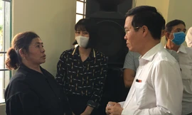 Ông Võ Văn Thưởng, Trưởng ban Tuyên giáo Trung ương, tiếp xúc cử tri xã Bình An, huyện Long Thành, tỉnh Đồng Nai