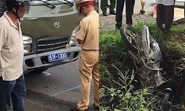 Ô tô chở phạm nhân va chạm với xe máy, một người tử vong 