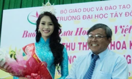 Trường Đại học Tây Đô đón Hoa hậu Đặng Thu Thảo