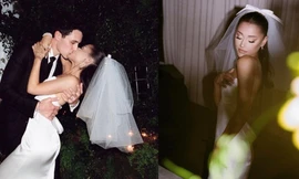 Ariana Grande tung ảnh cưới sau hôn lễ bí mật với ông xã đại gia