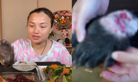 YouTuber Quỳnh Trần JP nói gì sau clip ăn bàn chân gấu gây phẫn nộ?