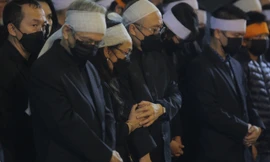 Giây phút xúc động ở lễ tang nhà giáo nhân dân Thái Thị Liên