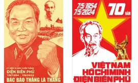 Trao hàng chục giải thưởng cho tranh cổ động 70 năm chiến thắng Điện Biên Phủ