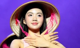 Hình ảnh đầu tiên của thí sinh Hoa hậu Việt Nam trên sân khấu chung khảo 