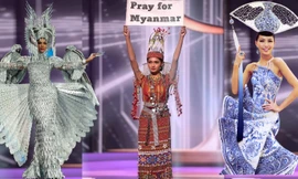 Các đại diện châu Á 'làm mưa làm gió' tại giải trang phục dân tộc Miss Universe