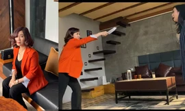 Diễn viên Nguyệt Hằng tung ảnh đánh ghen, cầm dao dọa tiểu tam trong "'Hãy nói lời yêu'