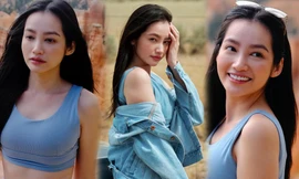 Hoa hậu Trúc Diễm khoe sắc vóc đẹp như mơ sau khi sang Mỹ định cư