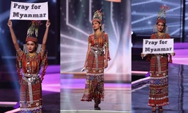 Bộ đồ giúp Myanmar bất ngờ thắng giải trang phục dân tộc Miss Universe sau khi mất hành lý